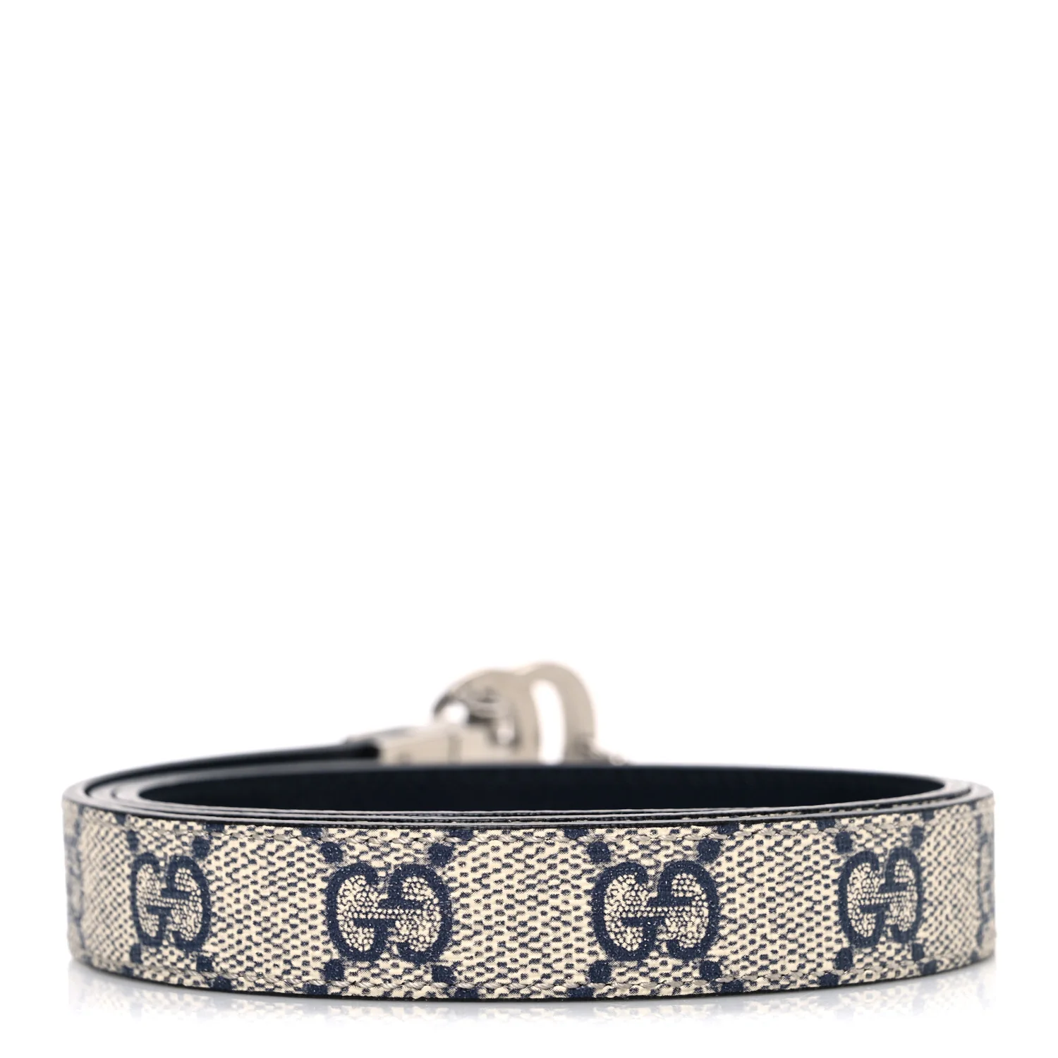 Calfskin GG Supreme Monogram Double G Reversible 20mm Belt  80 32 Beige Ebony Black