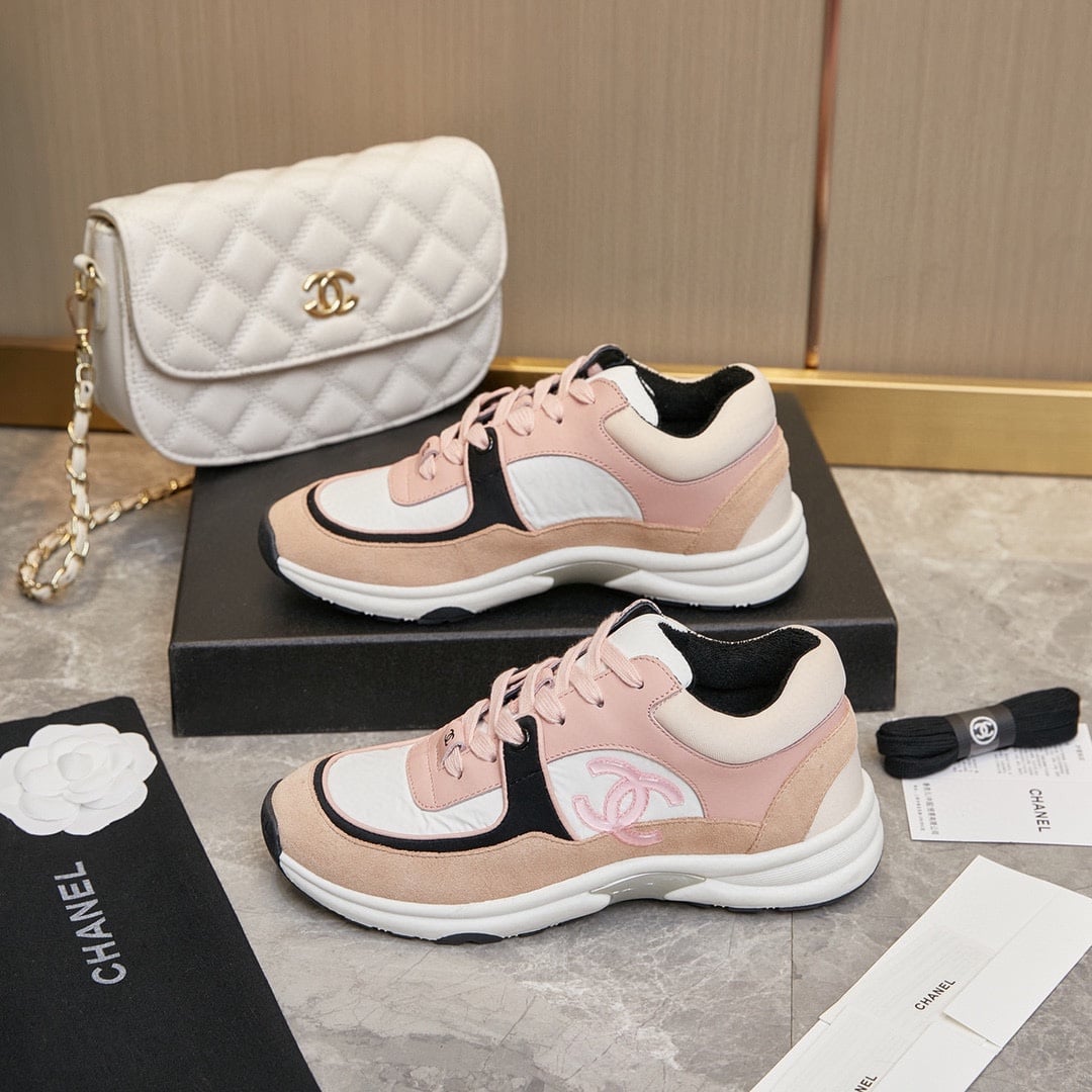 Chanel Wmns Sneaker Pink Black G34360 Y51525 K1276