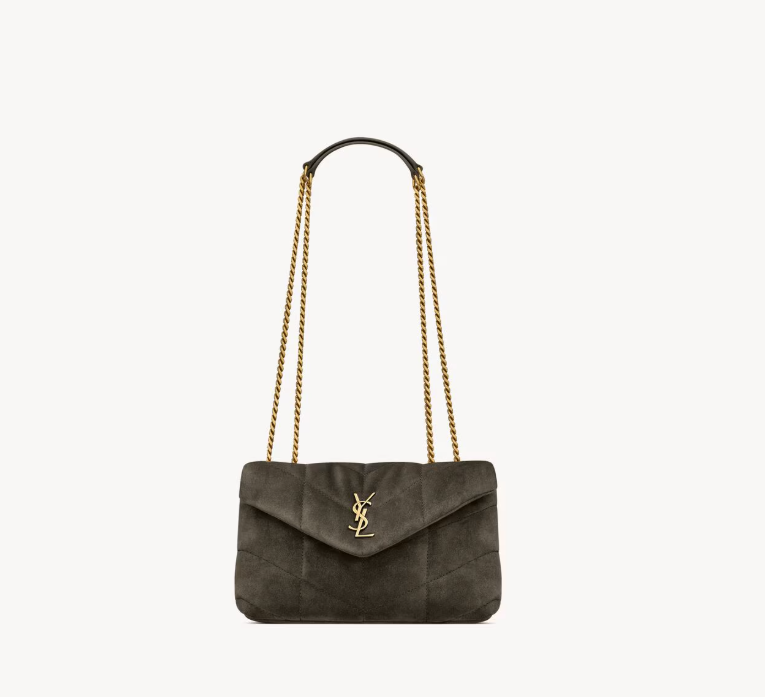 YSL Toy PUFFER in suede