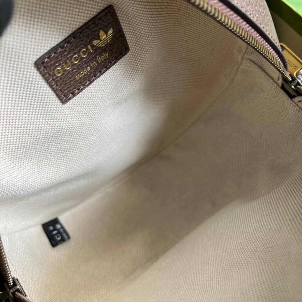 adidas x Gucci Ophidia Small Shoulder Bag in GG Crystal Canvas