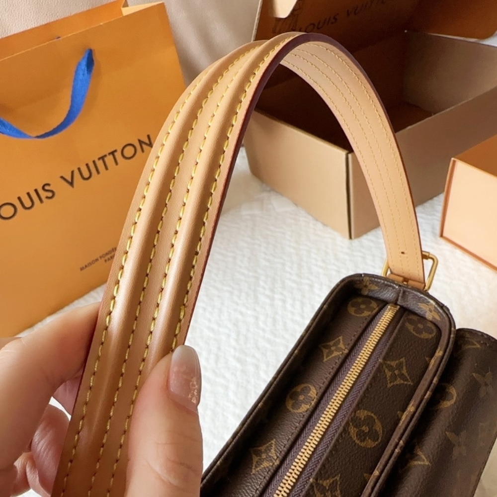 Louis Vuitton Vivacité Monogram Canvas Brown 25Cm M46999