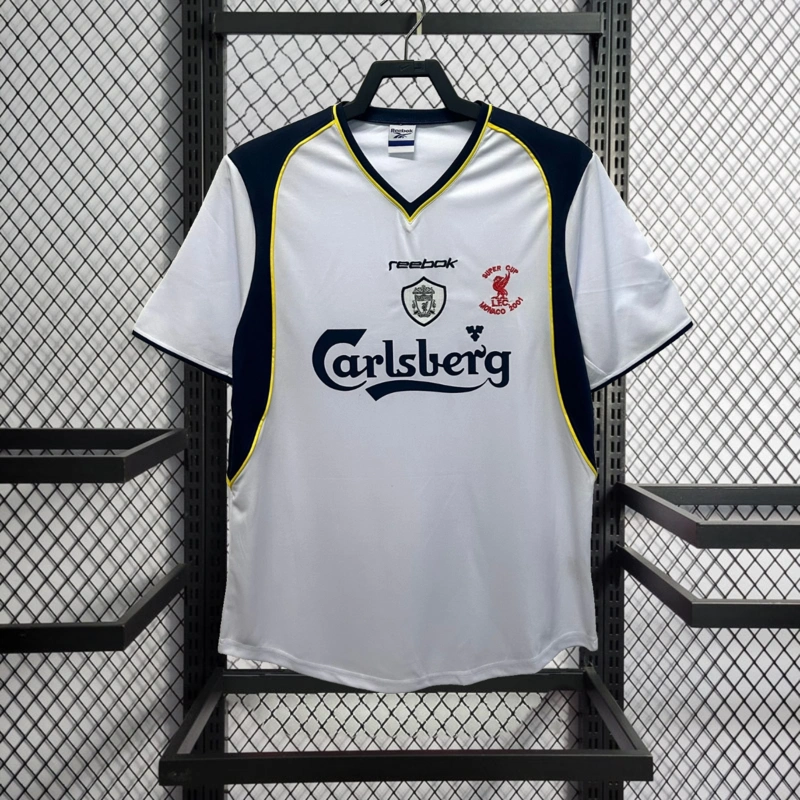 Retro 2001-02 super cup Liverpool Away Football jersey retro