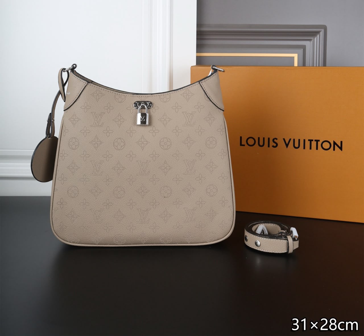 Louis Vuitton All Around PM Bag Galet Grey 25cm M27336