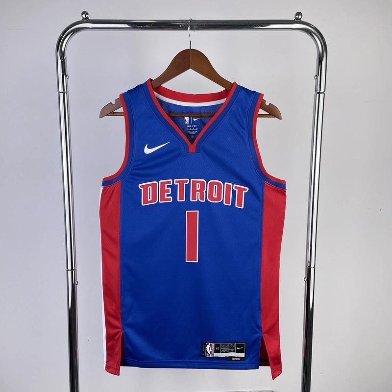 2023 NBA Detroit Pistons 1 IVERSON Basketball Jersey