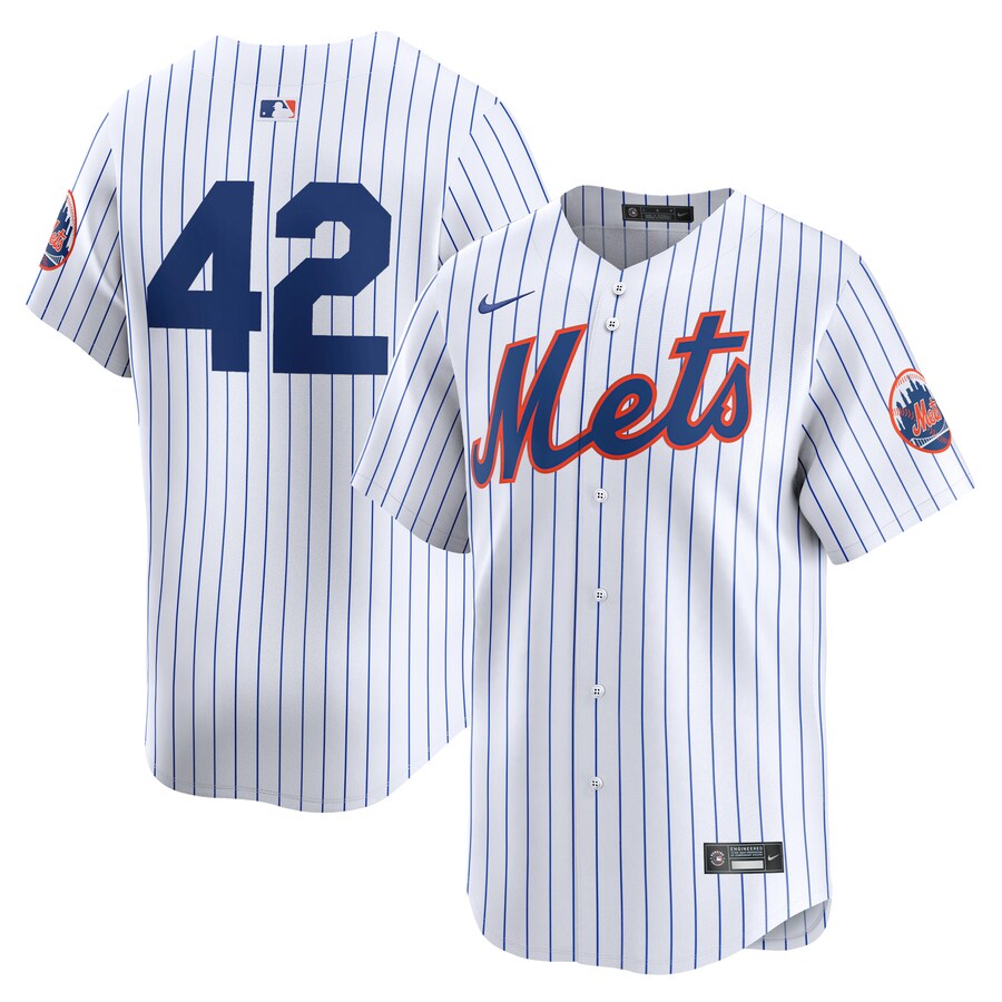 New York Mets 2024 Jackie Robinson Day Home Limited Jersey  White