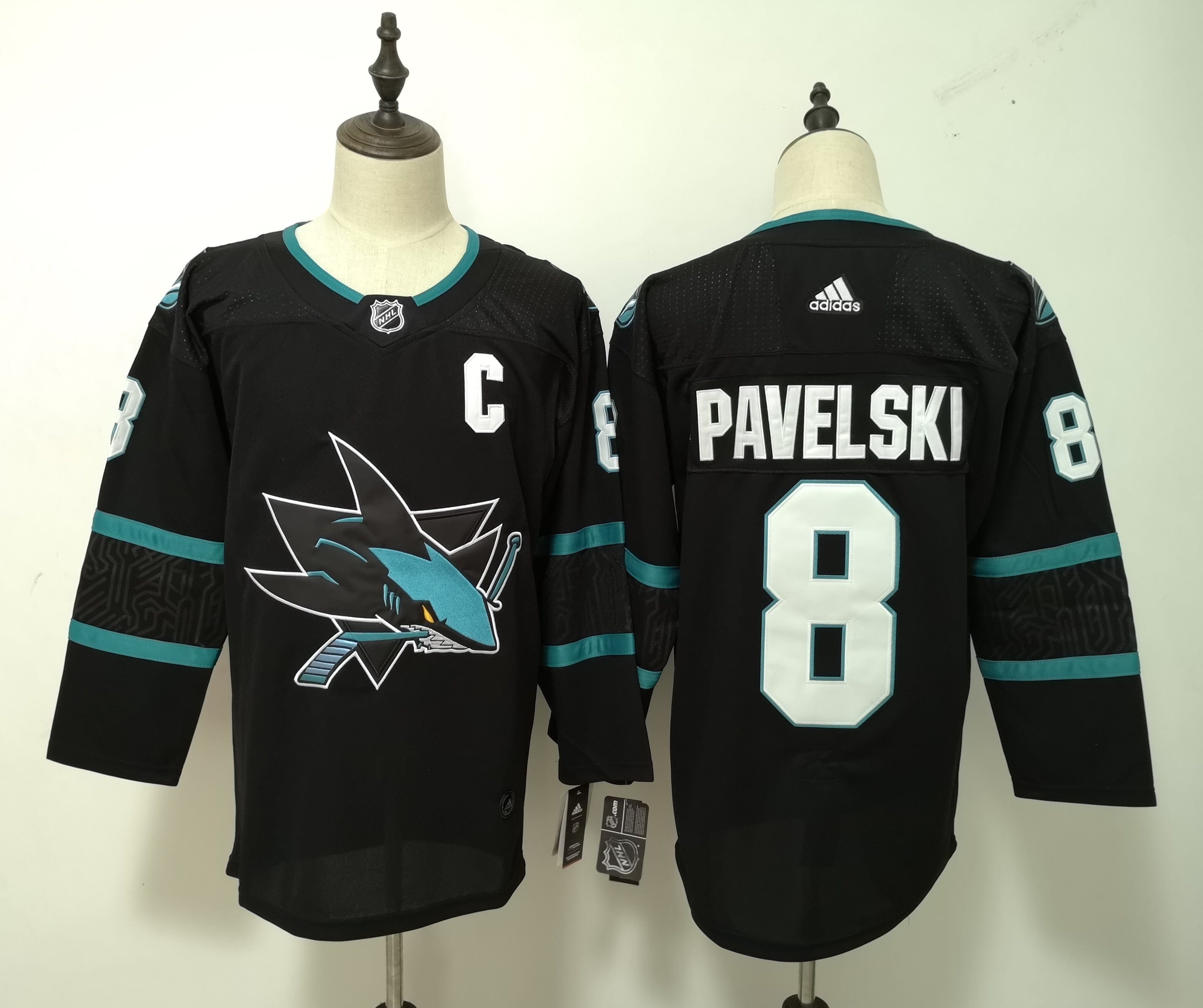 NHL San Jose Sharks PAVELSKI  # 8 Jersey
