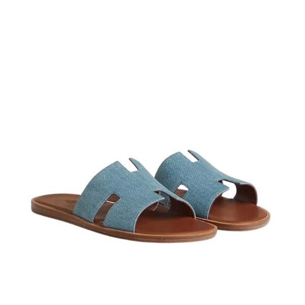 Hermes Izmir Sandal Bleu Clair