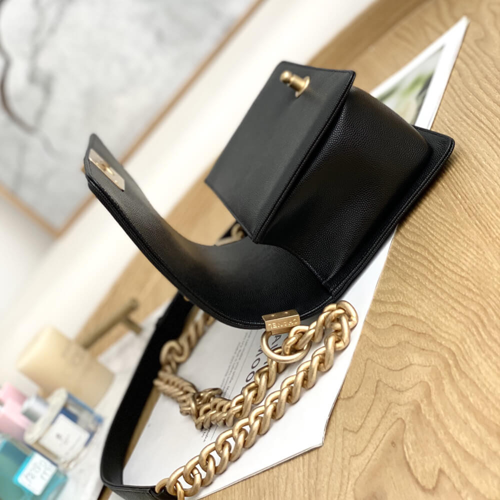 Chanel Le Boy Bag 25cm Black Caviar Leather