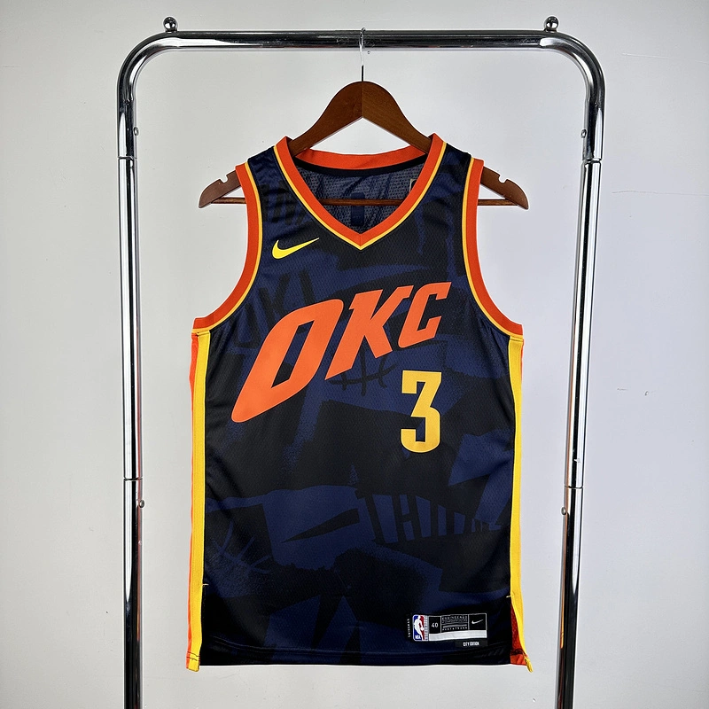 2024 NBA Oklahoma City Thunder 3 GIDDEY Basketball Jersey