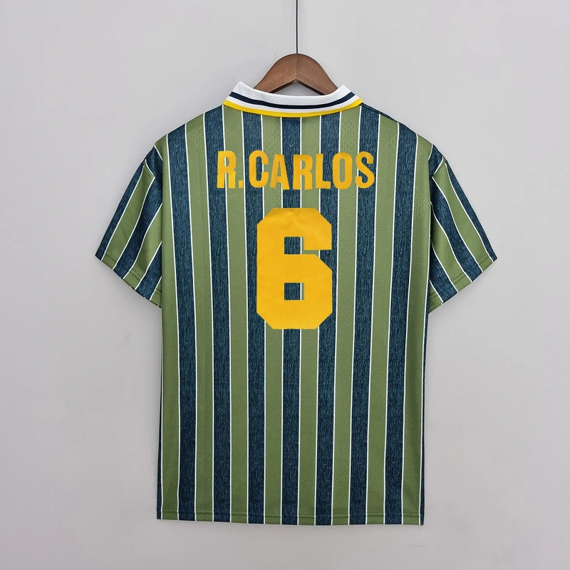 Retro 1995-96 Inter Milan away R.CARLOS #6  Centofanti #9 Carbone #10 Football jersey