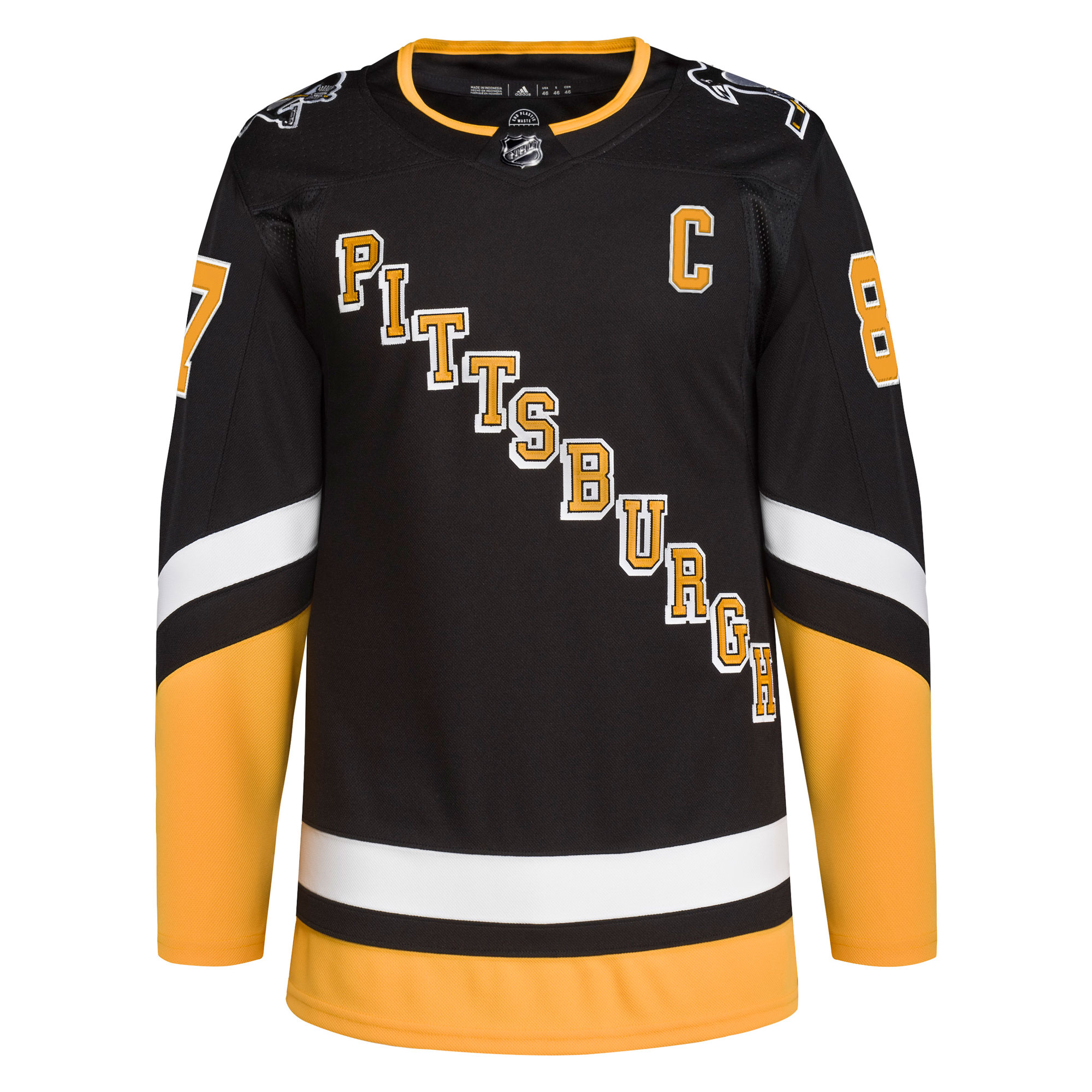 Sidney Crosby Pittsburgh Penguins adidas Alternate Primegreen Authentic Player Jersey – Black