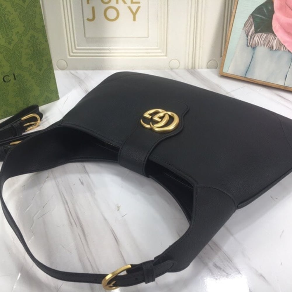 Gucci Aphrodite Medium Shoulder Bag In Black 39Cm 726274 Aaa9F 1000