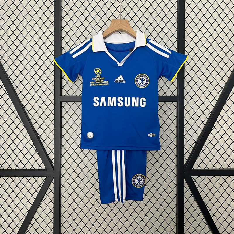 retro kids 2008-09 kids Chelsea Champions League home football jersey retro