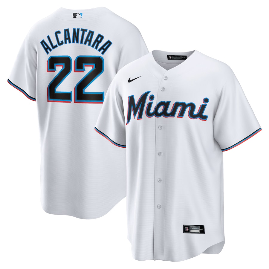 Sandy Alcantara Miami Marlins Player Jersey White