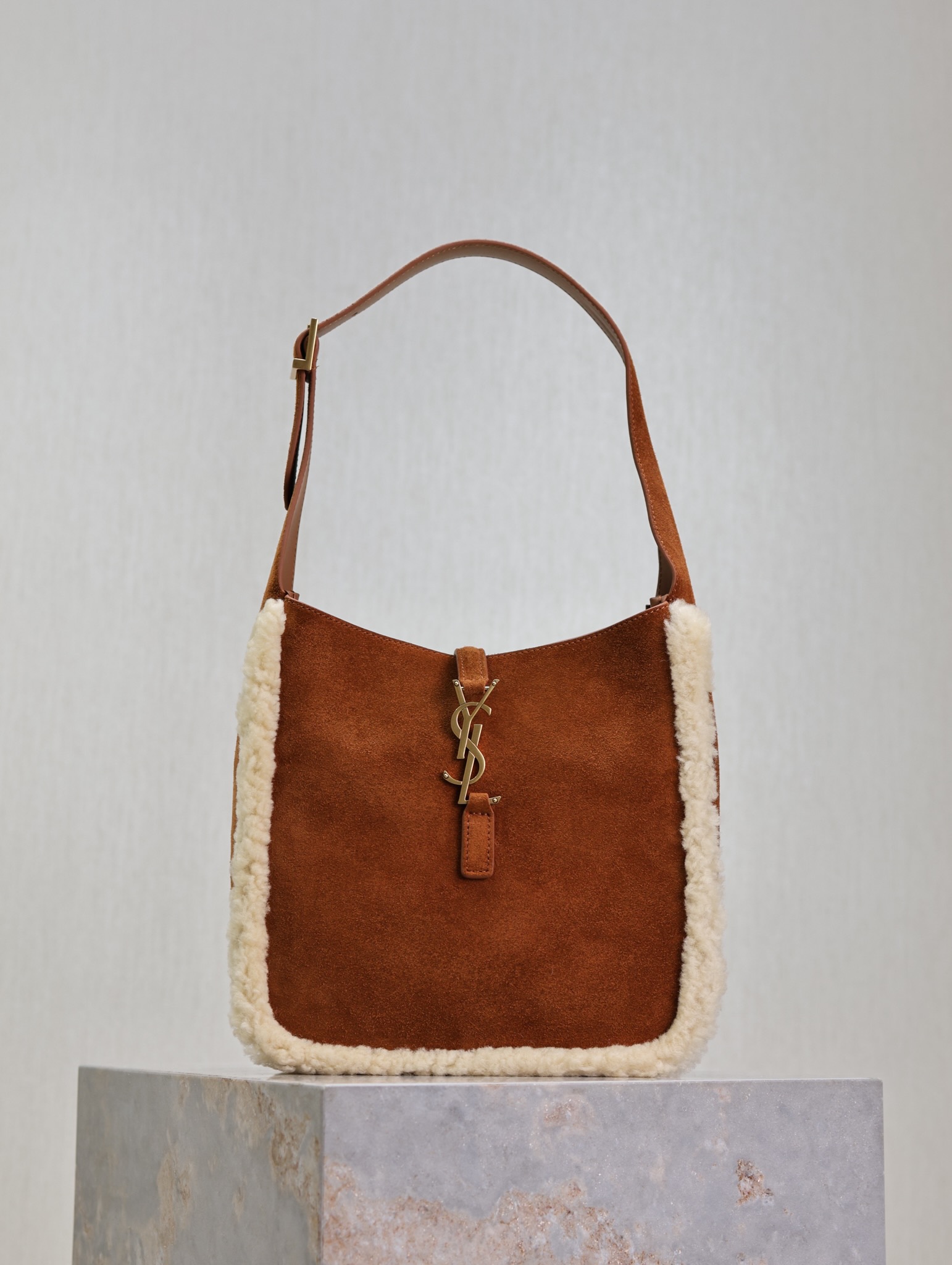 YSL Le 5 à 7 Small Suede Shoulder Bag