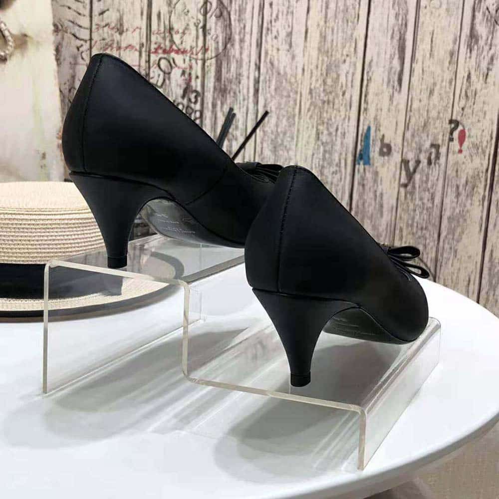 Saint Laurent Women’S Anais Bow Pumps In Black