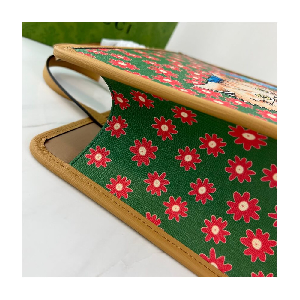 Gucci Kitten Print Tote Bag