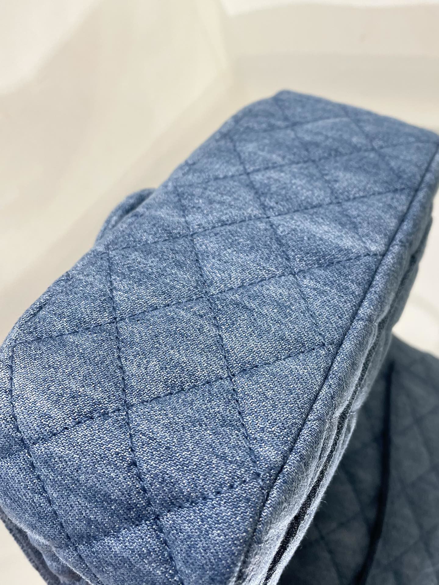 Chanel Mini Denim Rectangular Crush Ghw 17Cm/6.7in