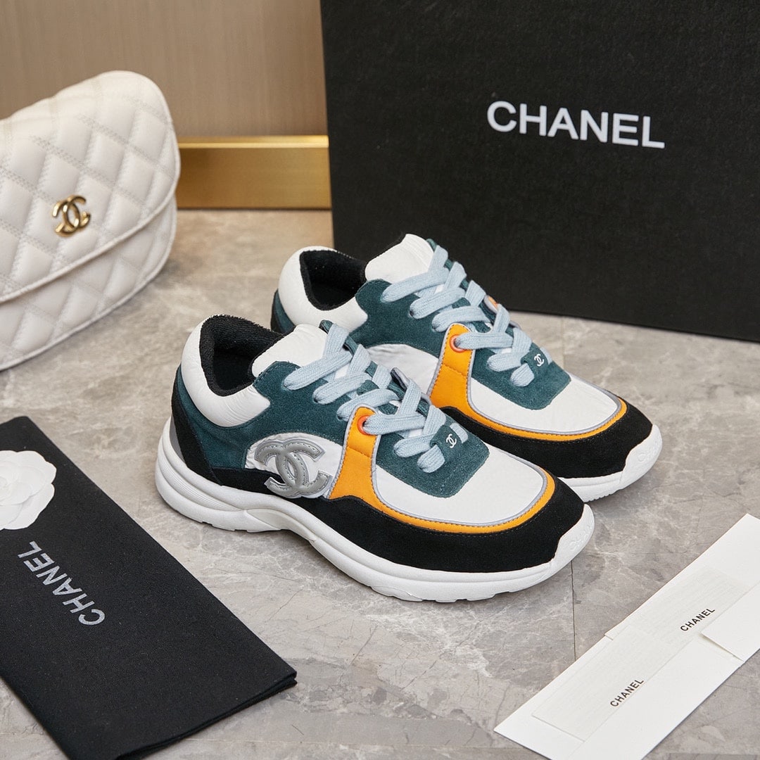 Chanel Wmns Sneaker White Navy G34360 Y53536 C0227