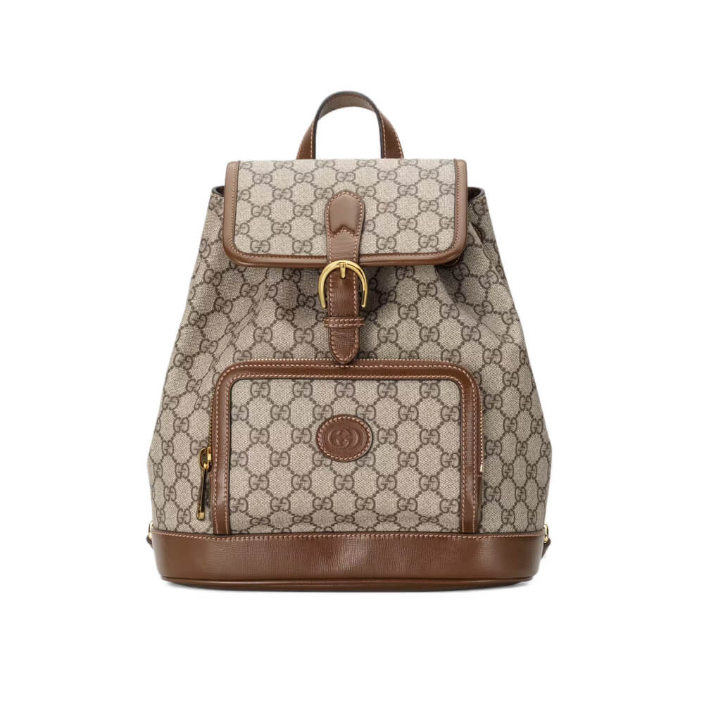 Gucci Backpack with Interlocking G in GG Supreme