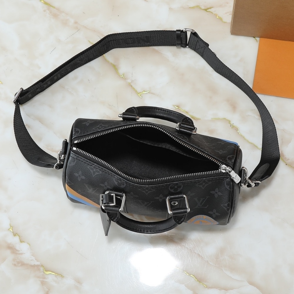 Louis Vuitton Keepall Bandoulière 25 Mon Monogram Black 25cm P01942