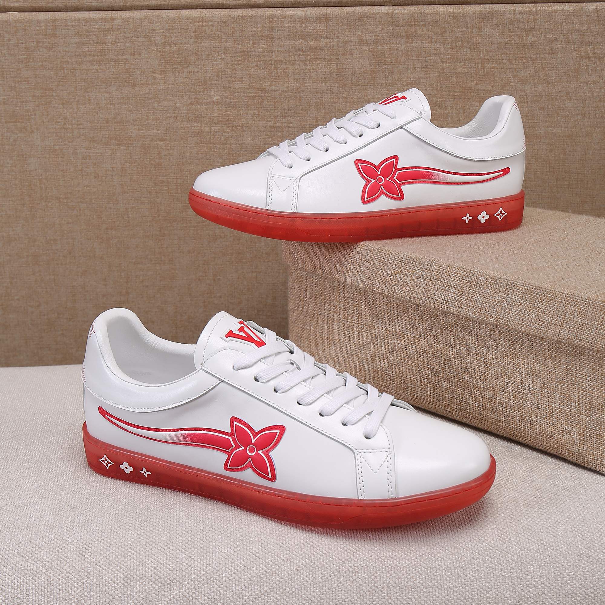 Louis Vuitton Luxembourg Samothrace Trainers Red 1A9Fyn