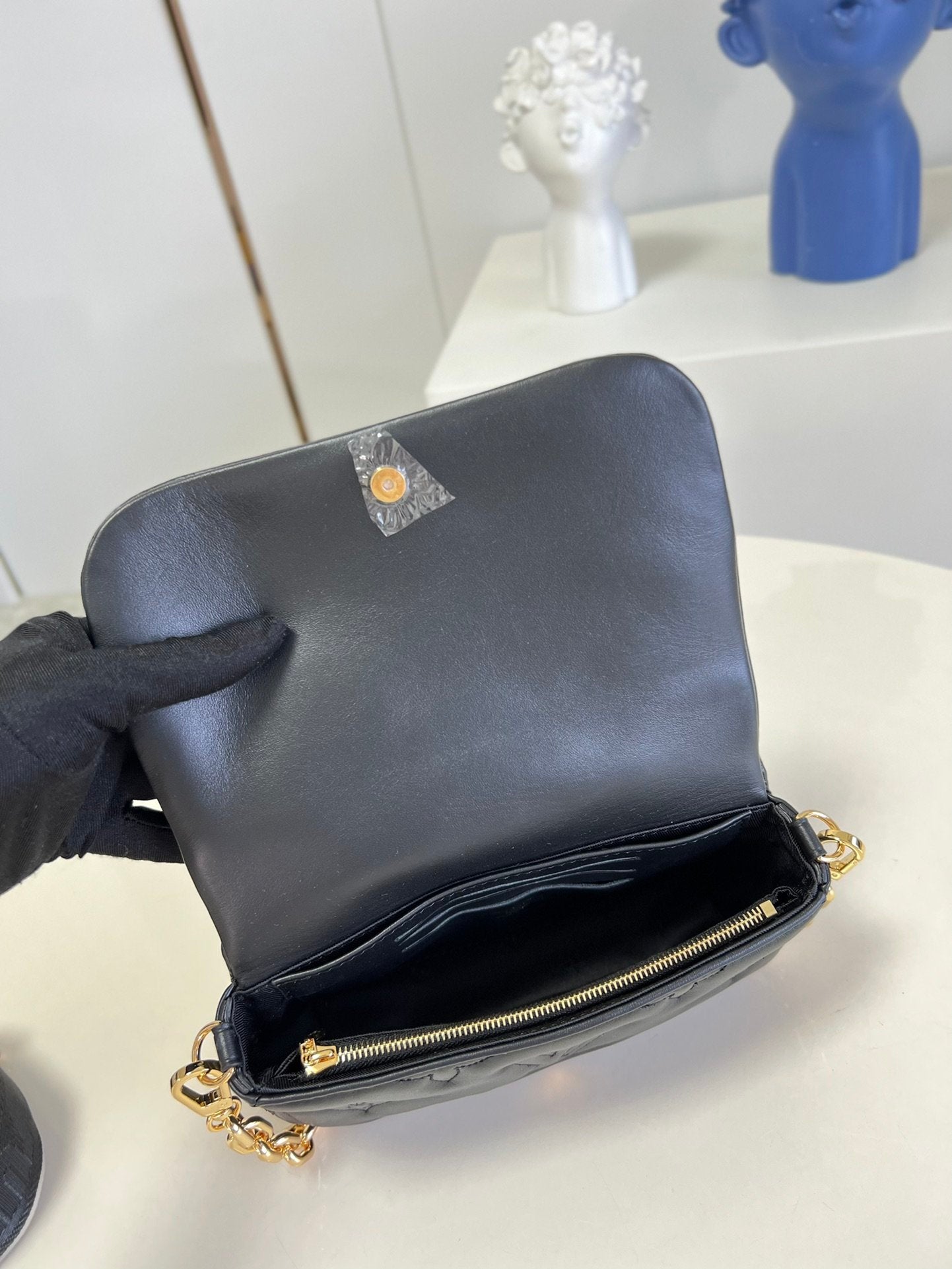 Louis Vuitton Wallet On Strap Bubblegram Black