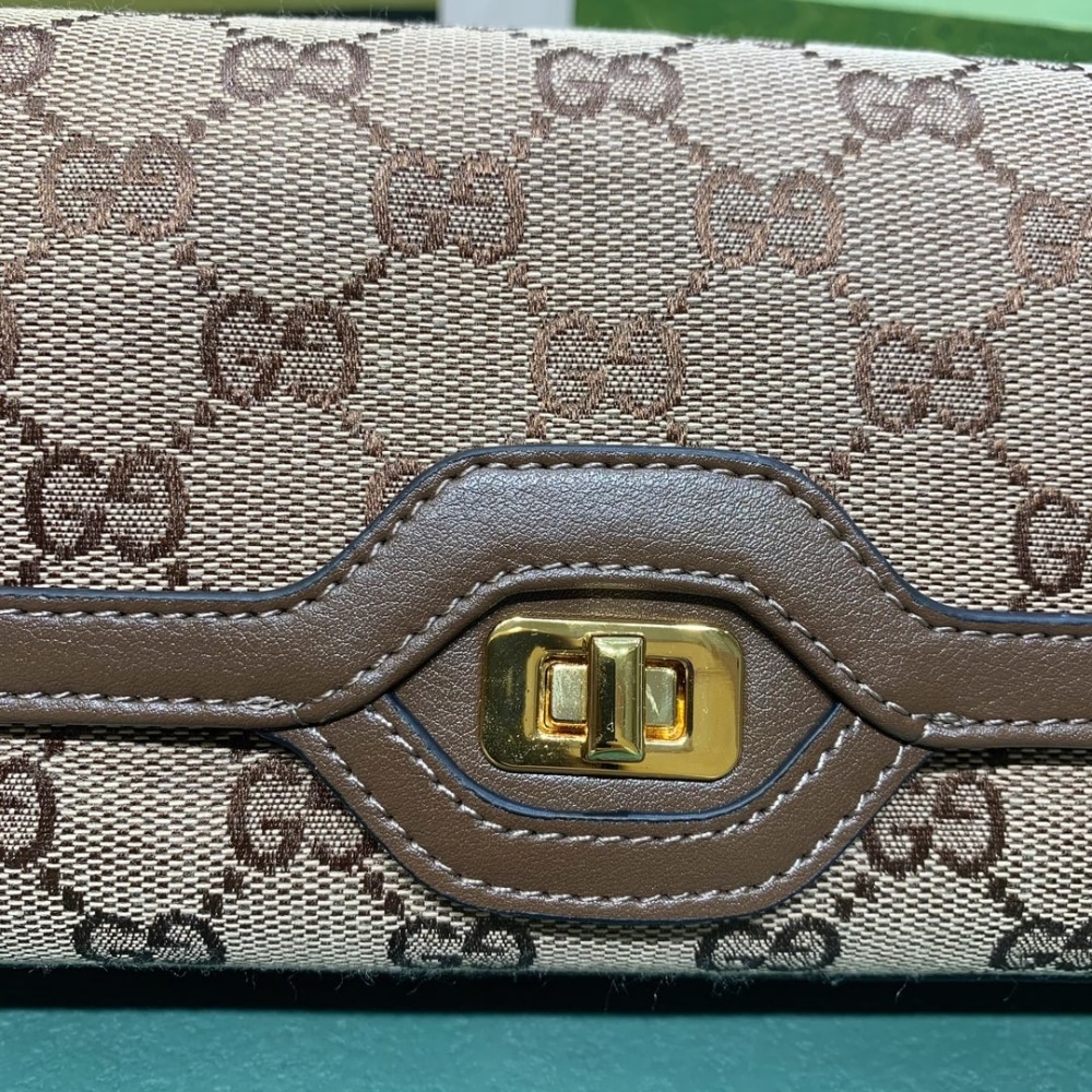 Gucci Luce Small Shoulder Bag Beige And Ebony 27Cm 786027 FADAC 9762