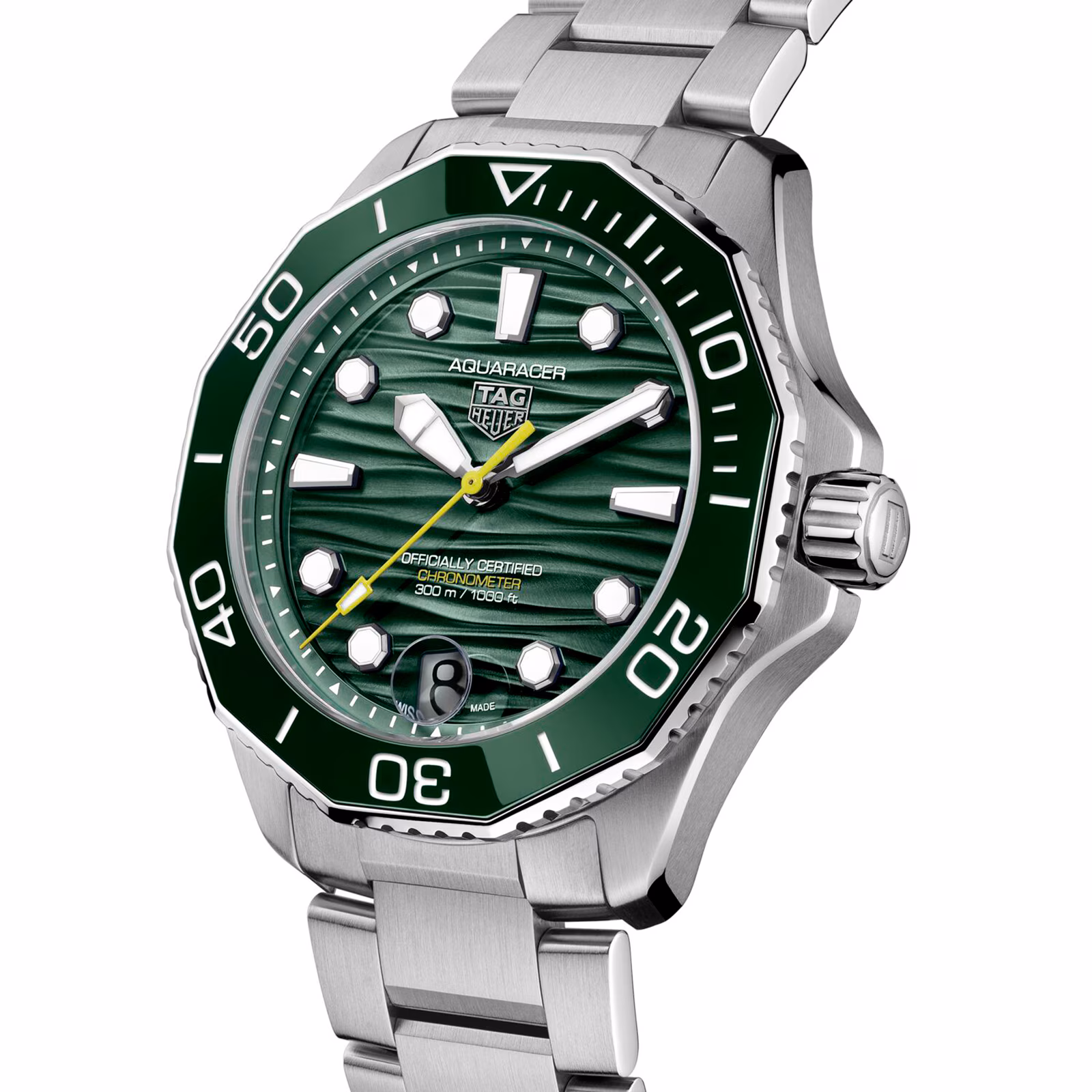 TAG Heuer Aquaracer Professional 300 Date 42mm Mens Watch Green WBP5116.BA0013