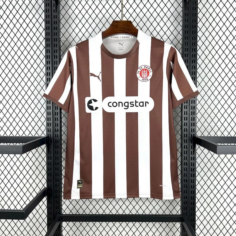 2025/2026 Bundesliga St Pauli Team Home Football Jersey