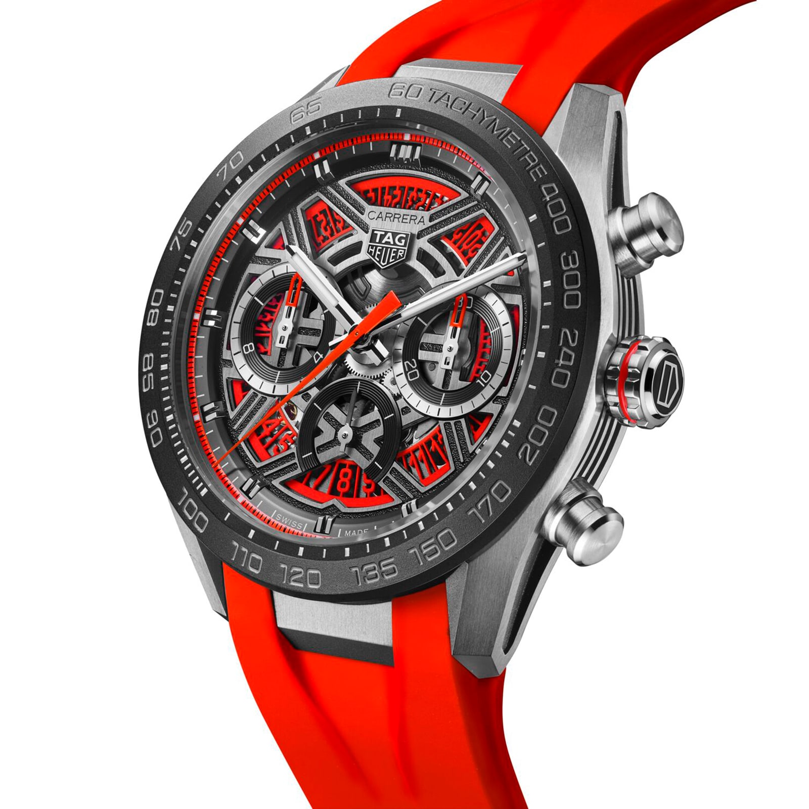 TAG Heuer Carrera Chronograph Extreme Sport 44mm Mens Watch Red CBU2082.FT6275