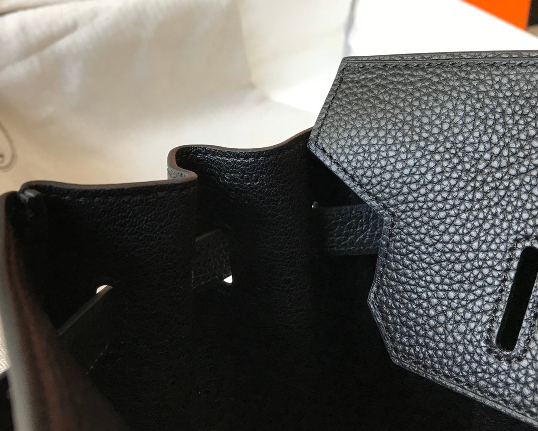 Hermes Birkin 35Cm Bag Black Togo Silver Hardware