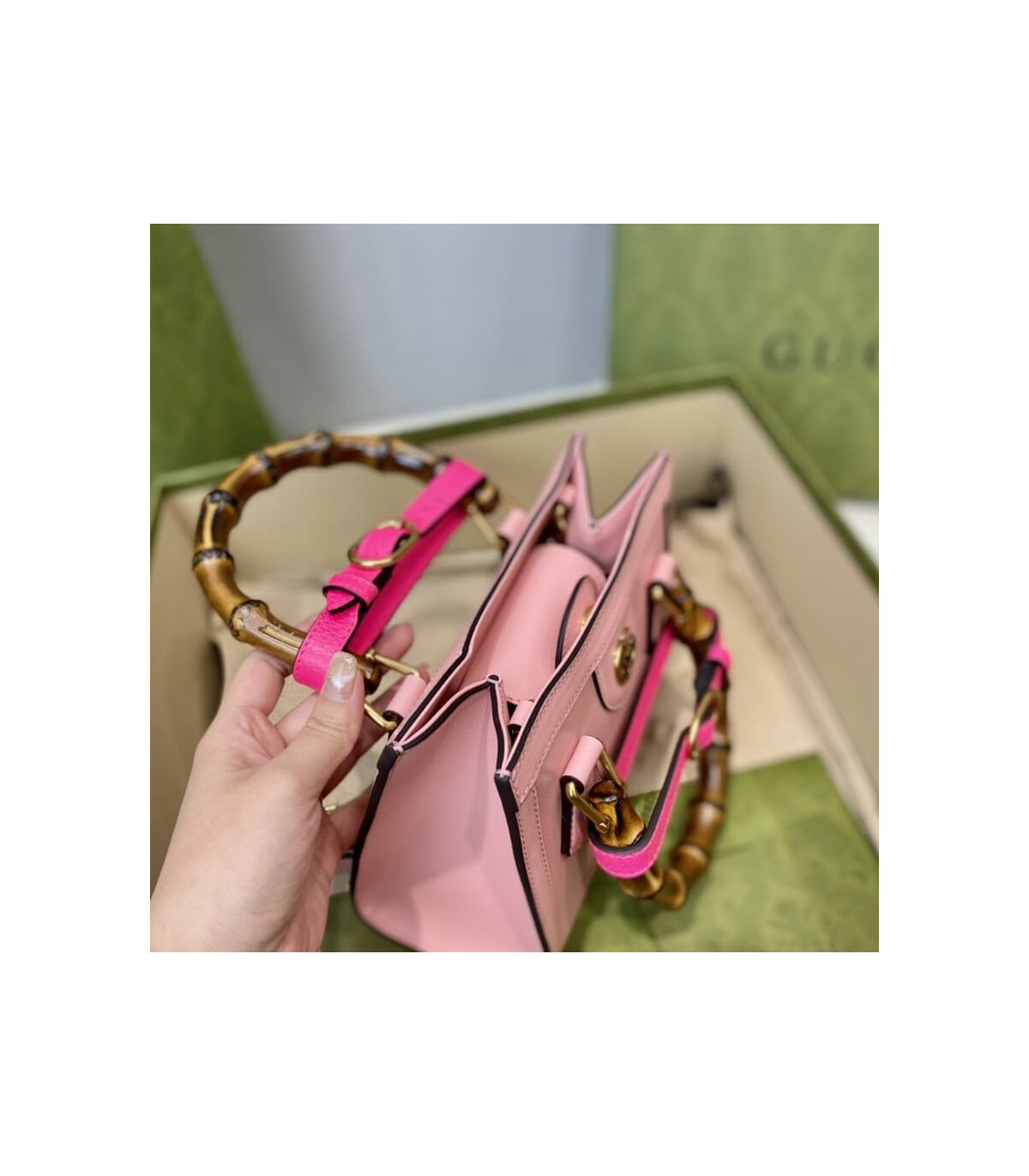 Gucci Diana Mini Tote Bag Pink