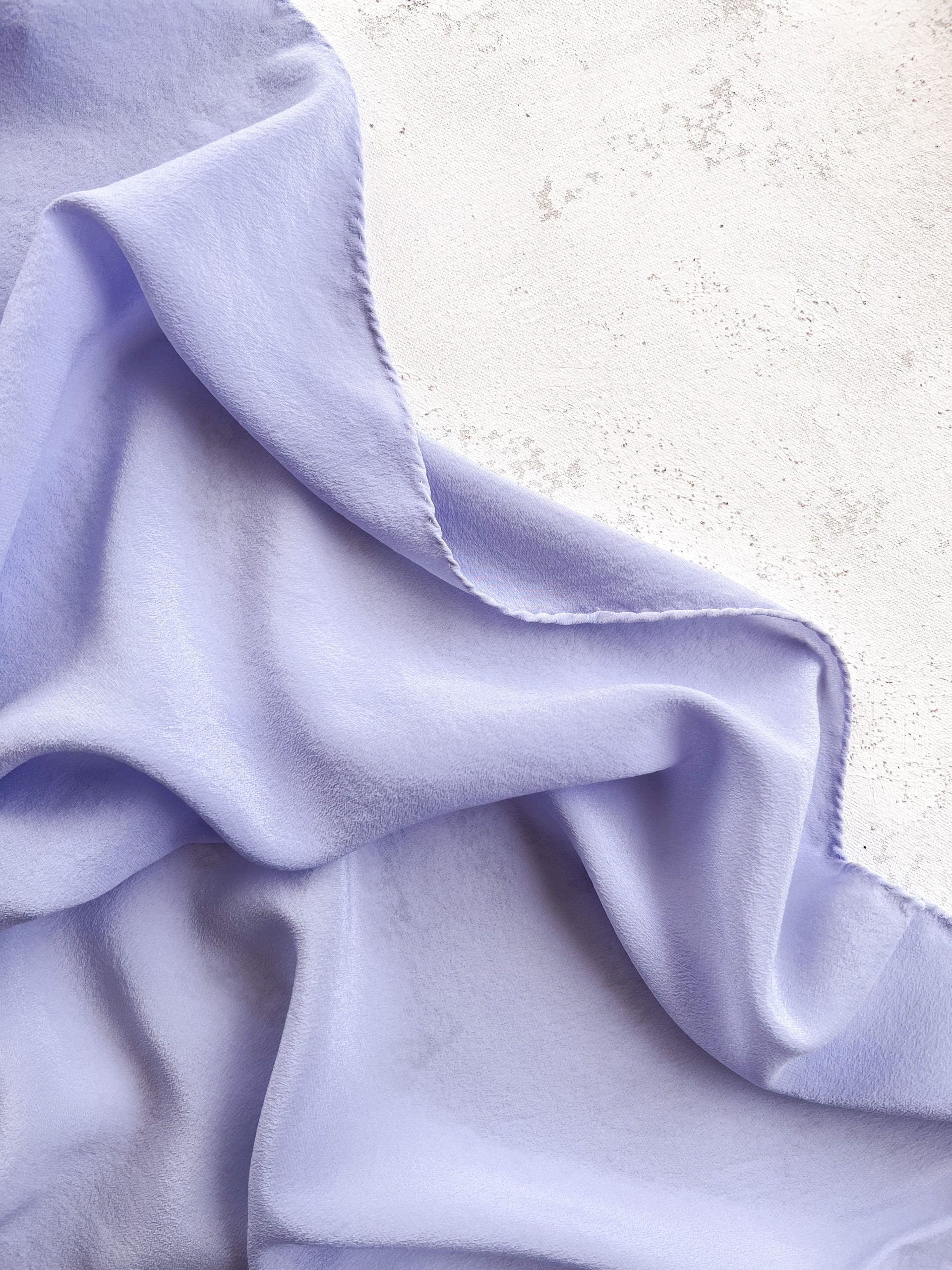 ‘The Classic’ Washable Silk Scarf in Periwinkle