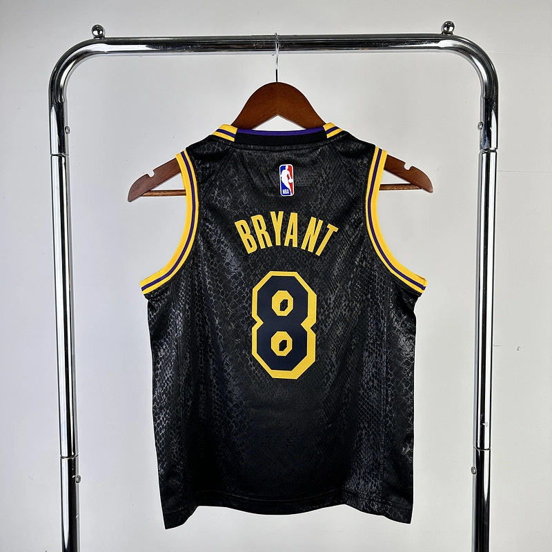 Kids 2023 NBA Lakers 8 BRYANT Basketball Jersey