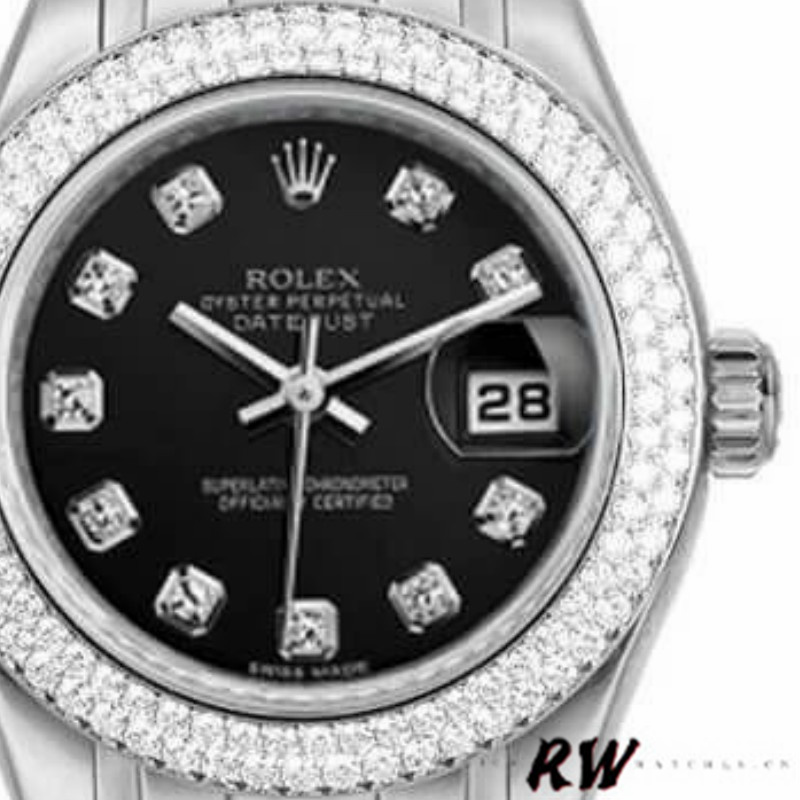 【Super Clone】Rolex Masterpiece Pearlmaster 80339 Diamant Bezel 29MM Lady Replica Watch