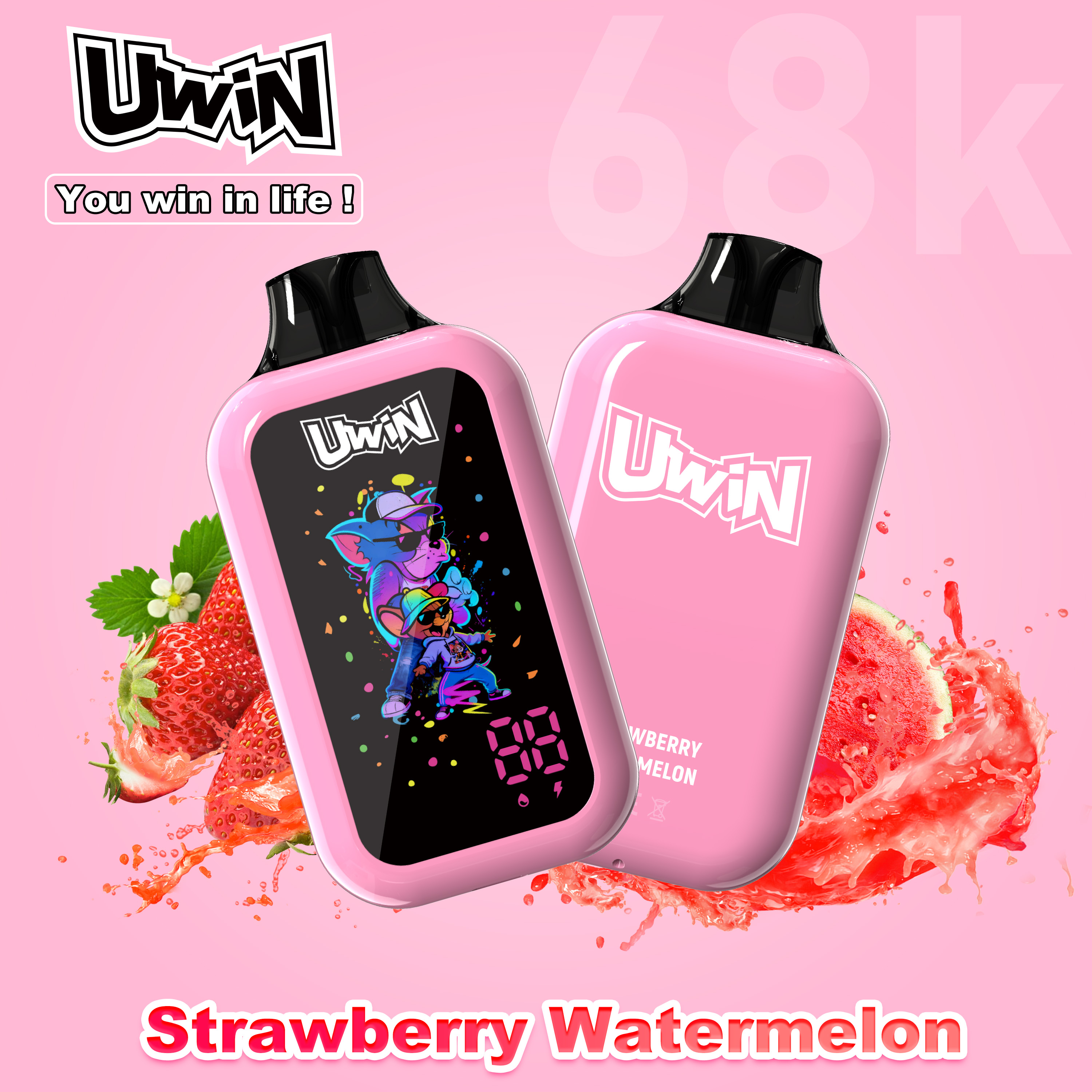 【New Arrive】Uwin digital box 68K Puffs | 0% 2% 3% 5%