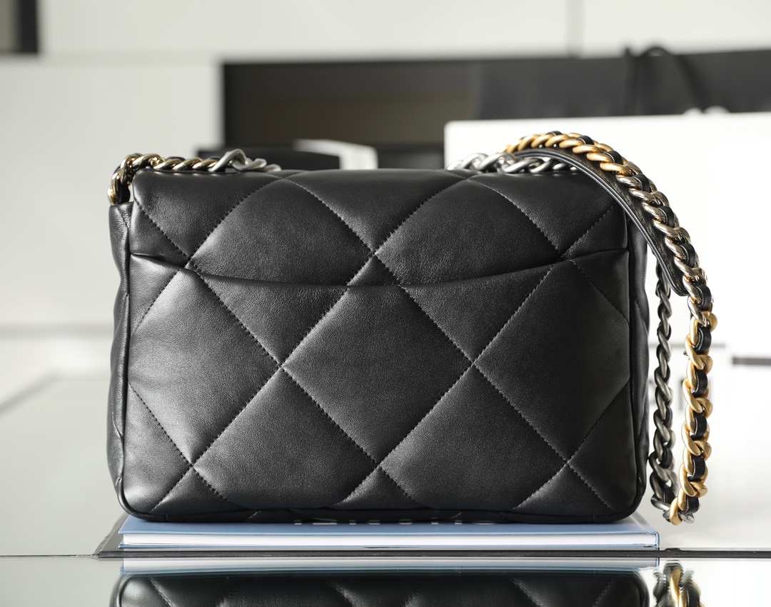 Chanel 19 Flap Bag Black 30cm