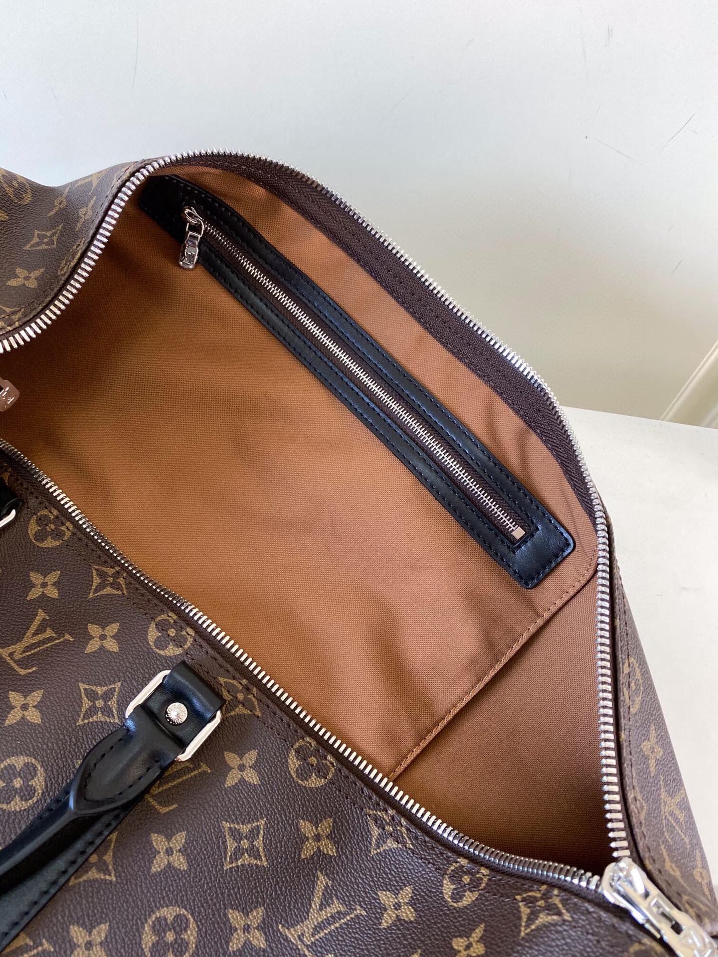 Louis Vuitton Keepall Bandouli Re 55 Monogram Macassar 55cm M56714