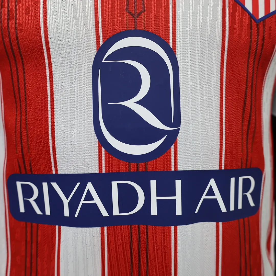 2026/27 La Liga Atletico Madrid  Team Home Football Jersey Player Version - JerseyFun