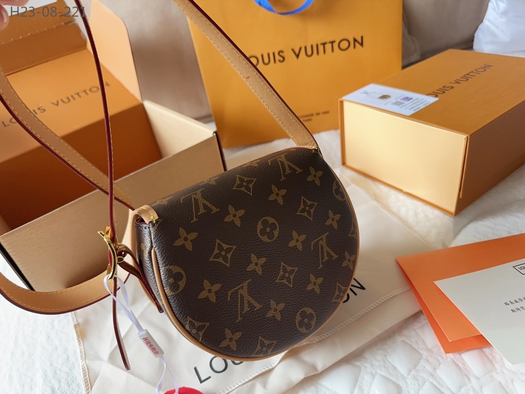 Louis Vuitton Tambourine Shoulder Bag Brown 18Cm M44860