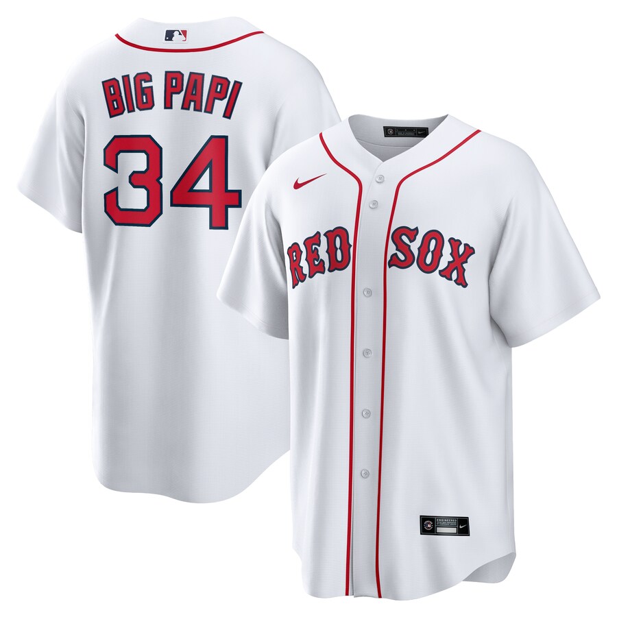 David Ortiz Boston Red Sox Big Papi Jersey White