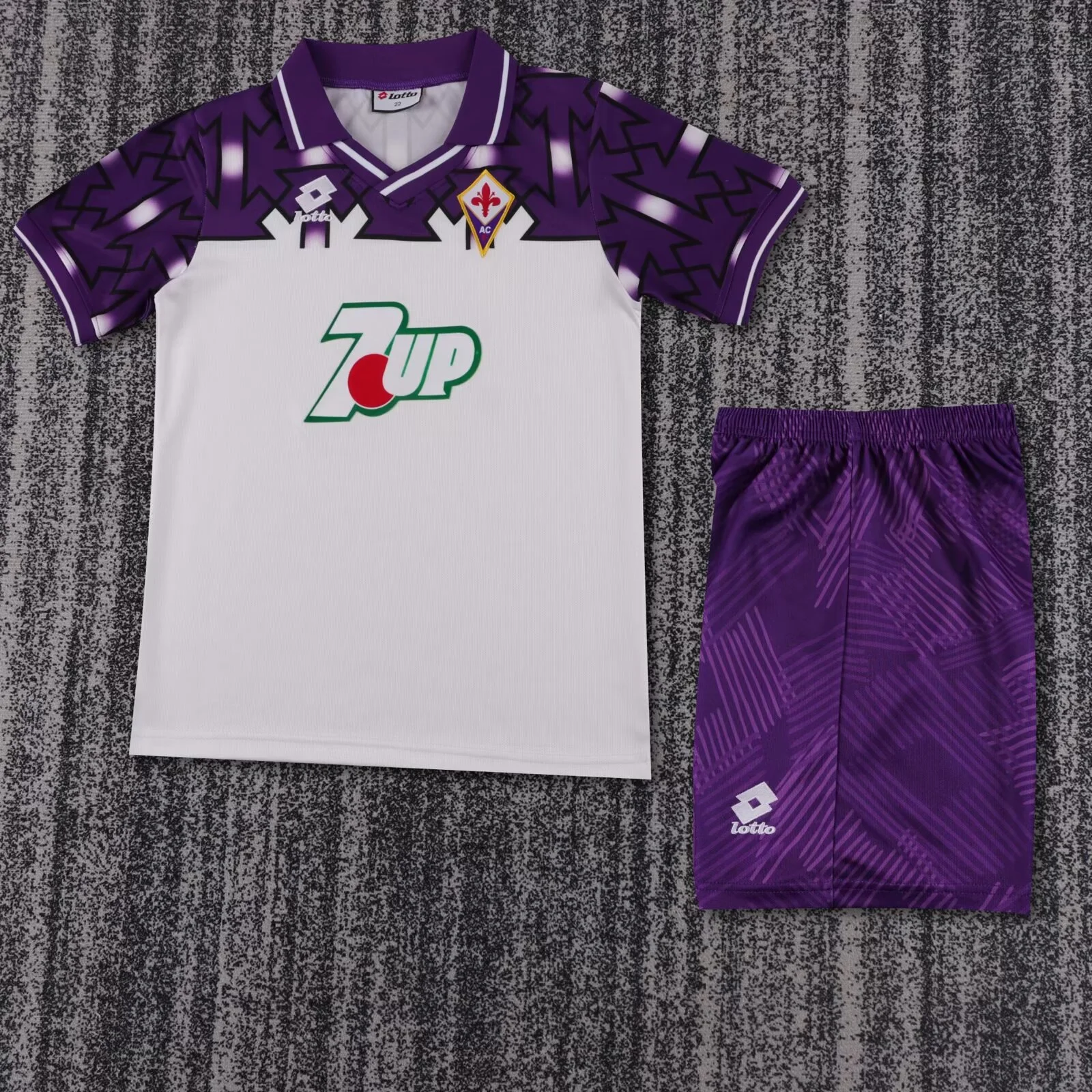 Retro Kids 1992-93 Kids Fiorentina away Football jersey retro
