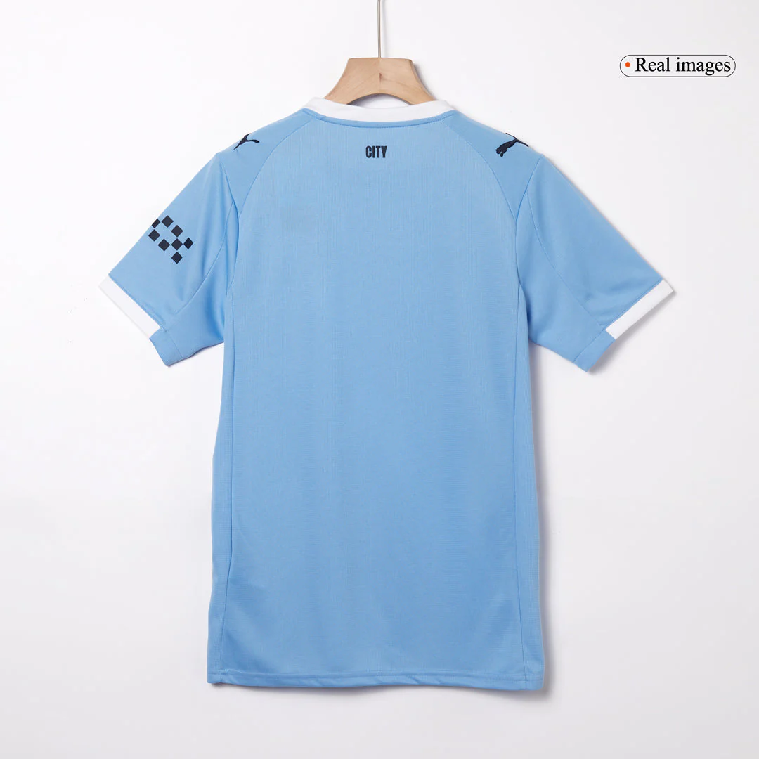 RODRIGO #16 Manchester City Home Soccer Jersey 2025/26 Blue
