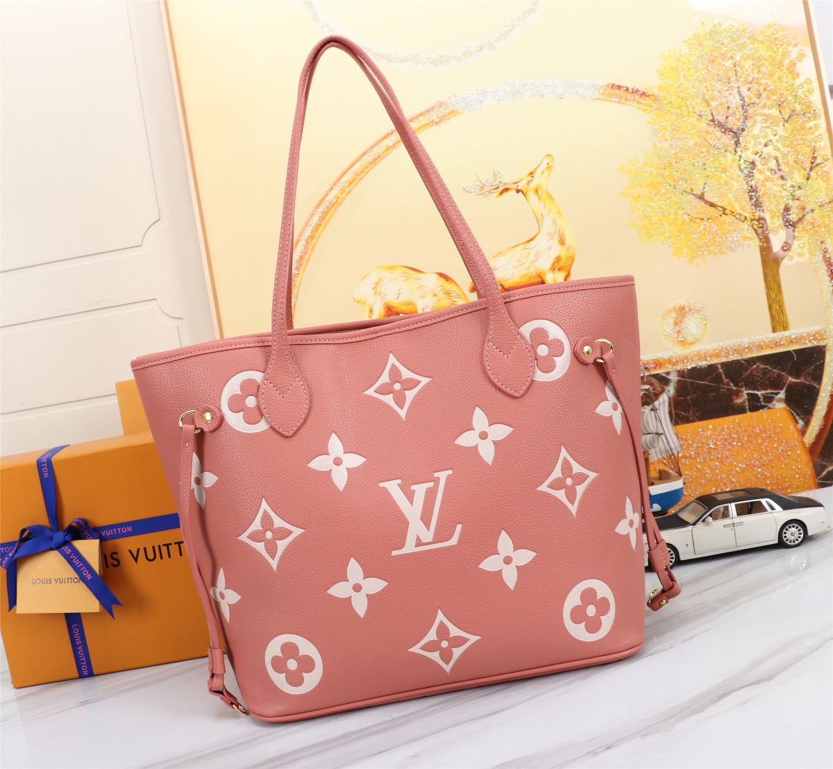 Louis Vuitton Neverfull MM Trianon Pink 31cm M46329