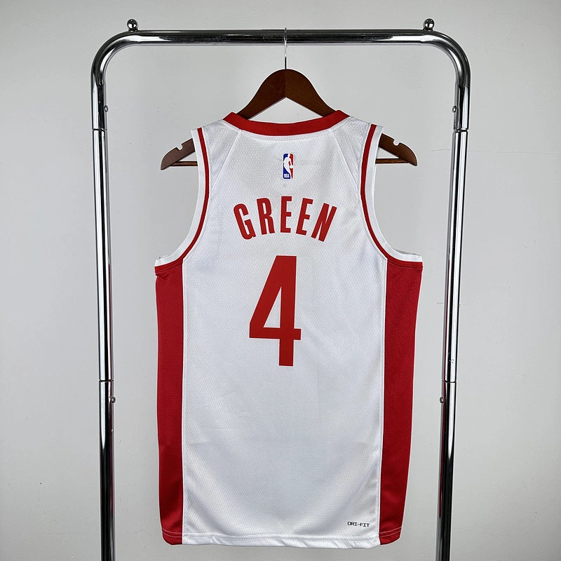 2023 NBA Houston Rockets 4 GREEN Basketball Jersey