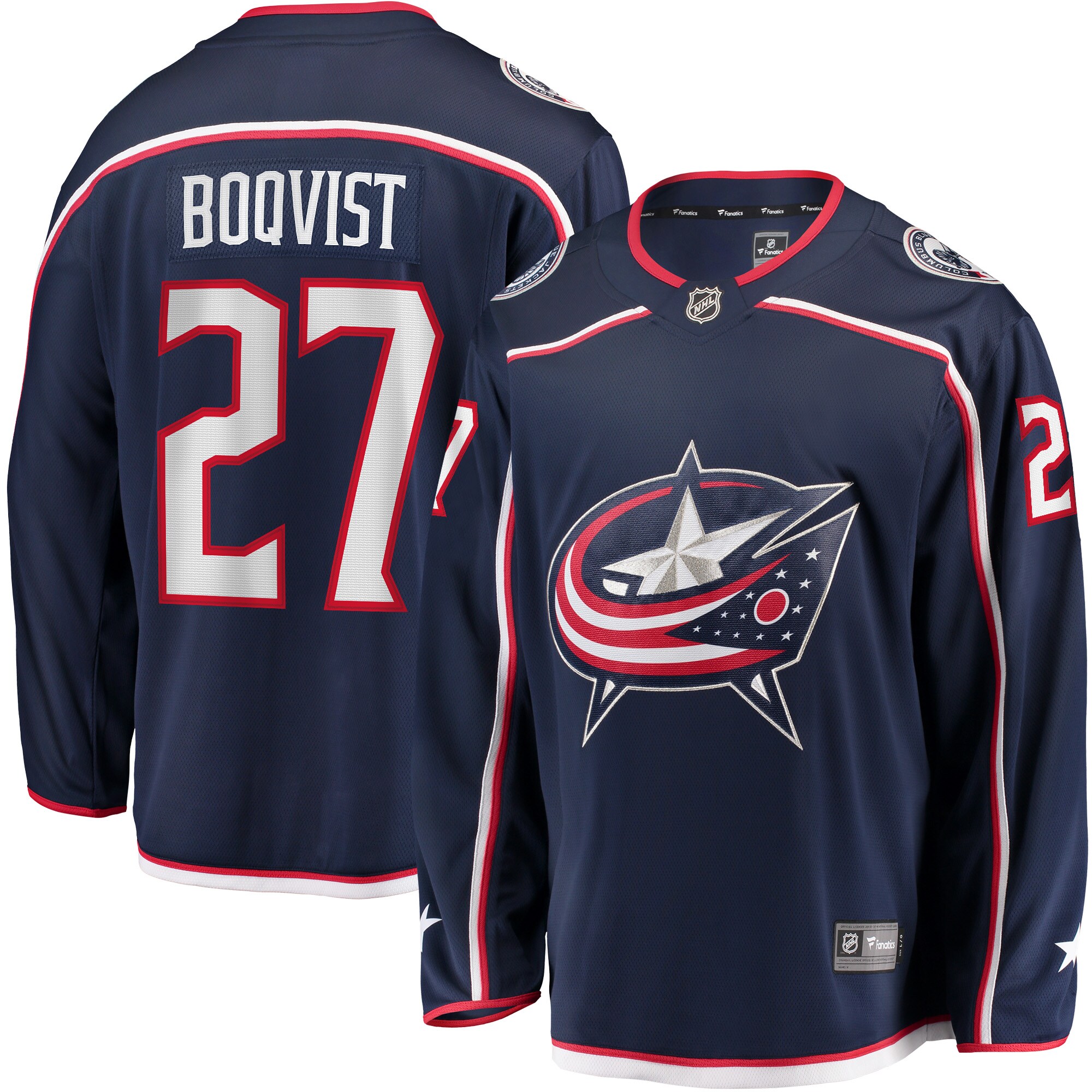 Adam Boqvist Columbus Blue Jackets Fanatics Home Breakaway Player Jersey – Navy