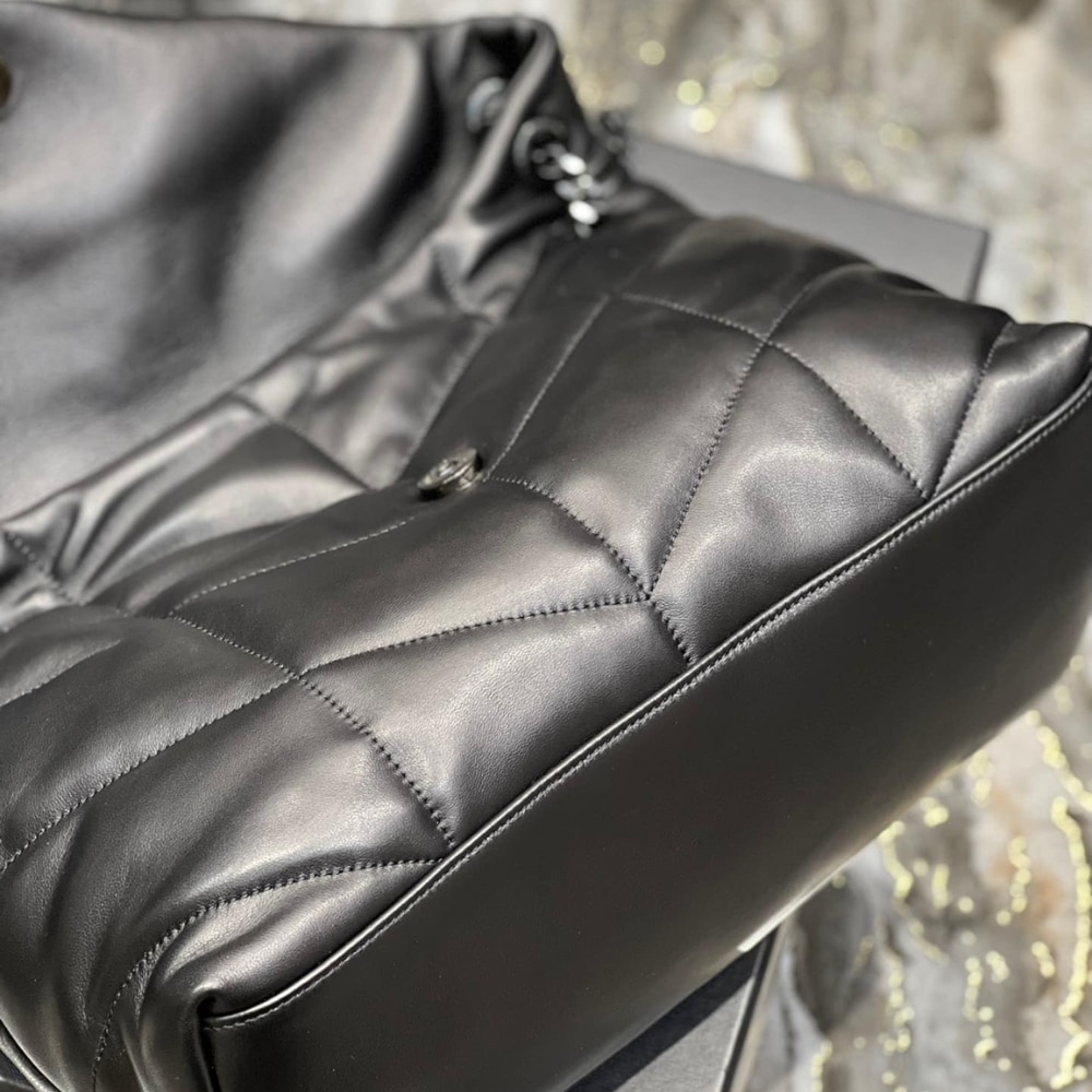 Saint Laurent Puffer Medium In Matte Leather Black 35cm 5774751EL081000