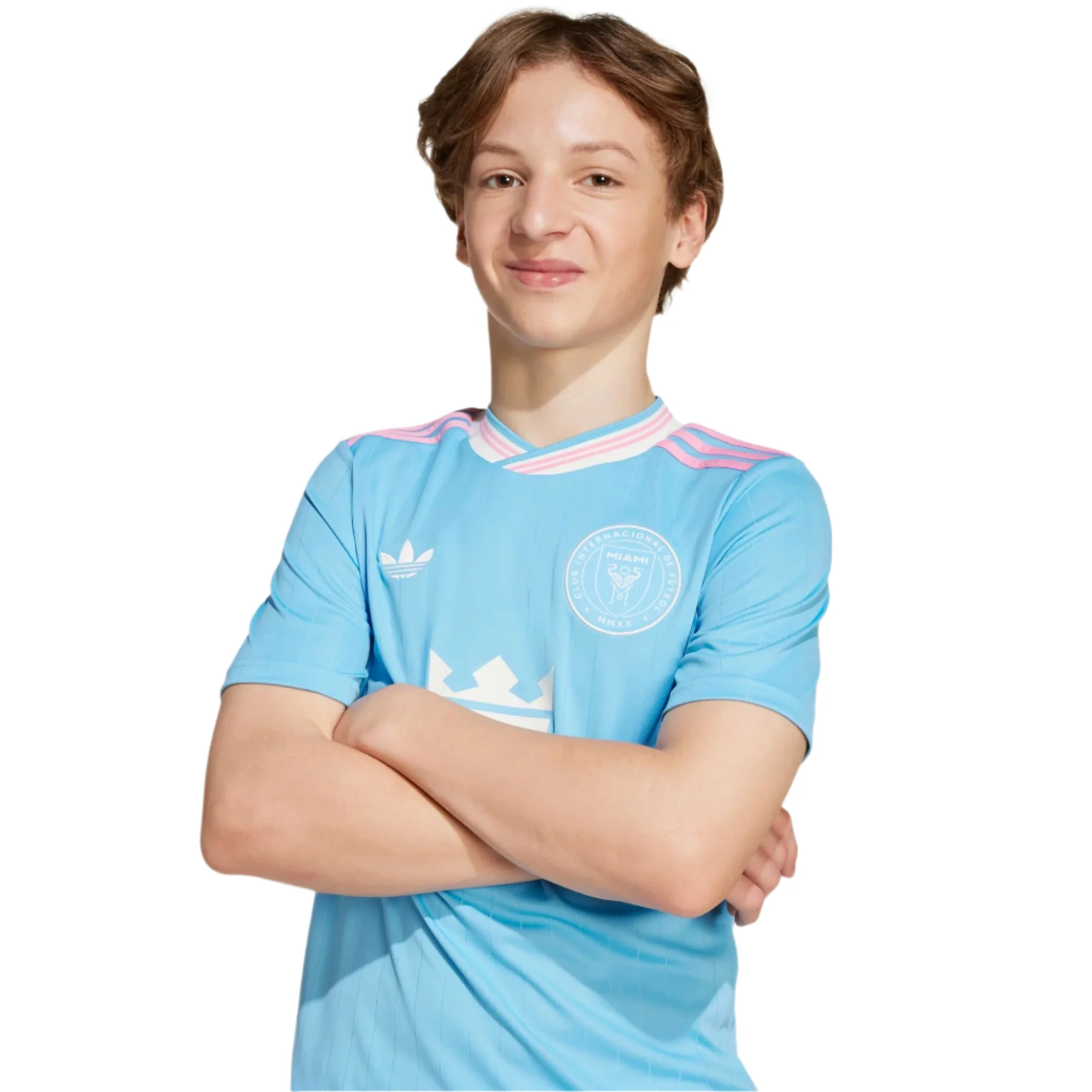 adidas Lionel Messi Youth Inter Miami 25/26 Third Jersey (Blue/Pink)