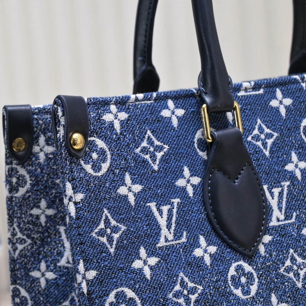 Louis Vuitton Onthego MM Denim Bag 35Cm M59608